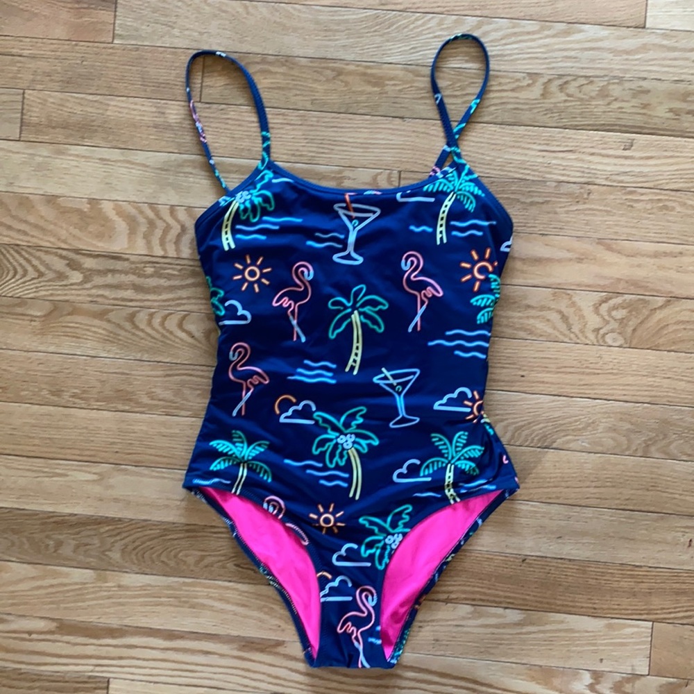 Worn twice, Chubbies one piece swimsuit